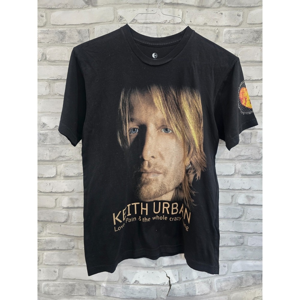 Keith Urban Shirt Adult S Black 2007 World Tour Concert T-shirt Short Sleeve USA